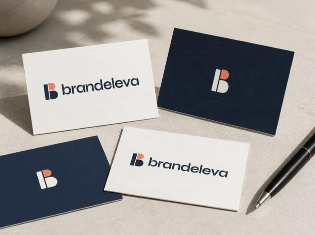 Cartes de visite Brandeleva recto et verso
