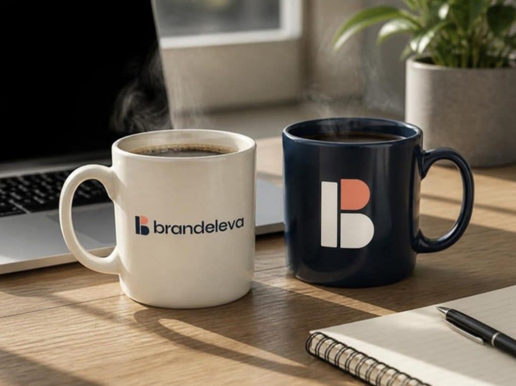 Mugs personnalisés au logo Brandeleva